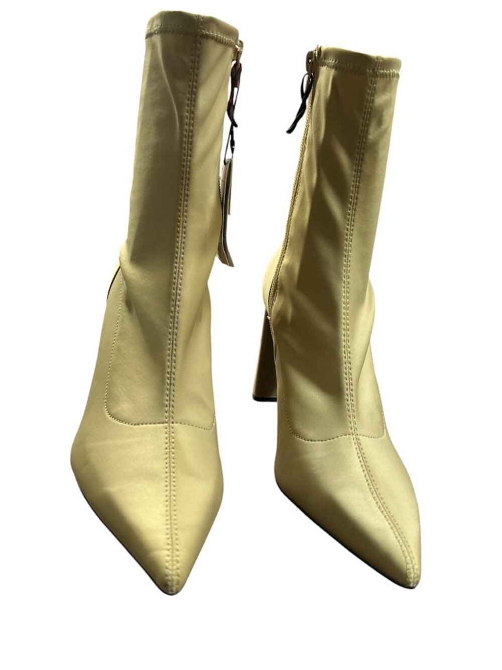Zara Women's Pointed Toe Ankle Boots, BEIGE, 41-10
